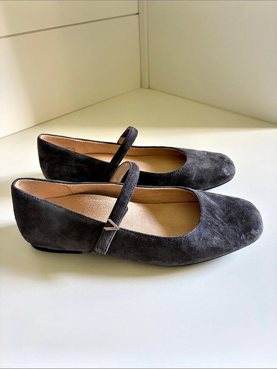 Vionic Shoes - Vionic Alameda Suede Mary Jane Flat Black US 7.5